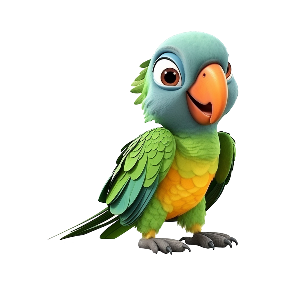AI generated Macaw parrot isolated on transparent background png