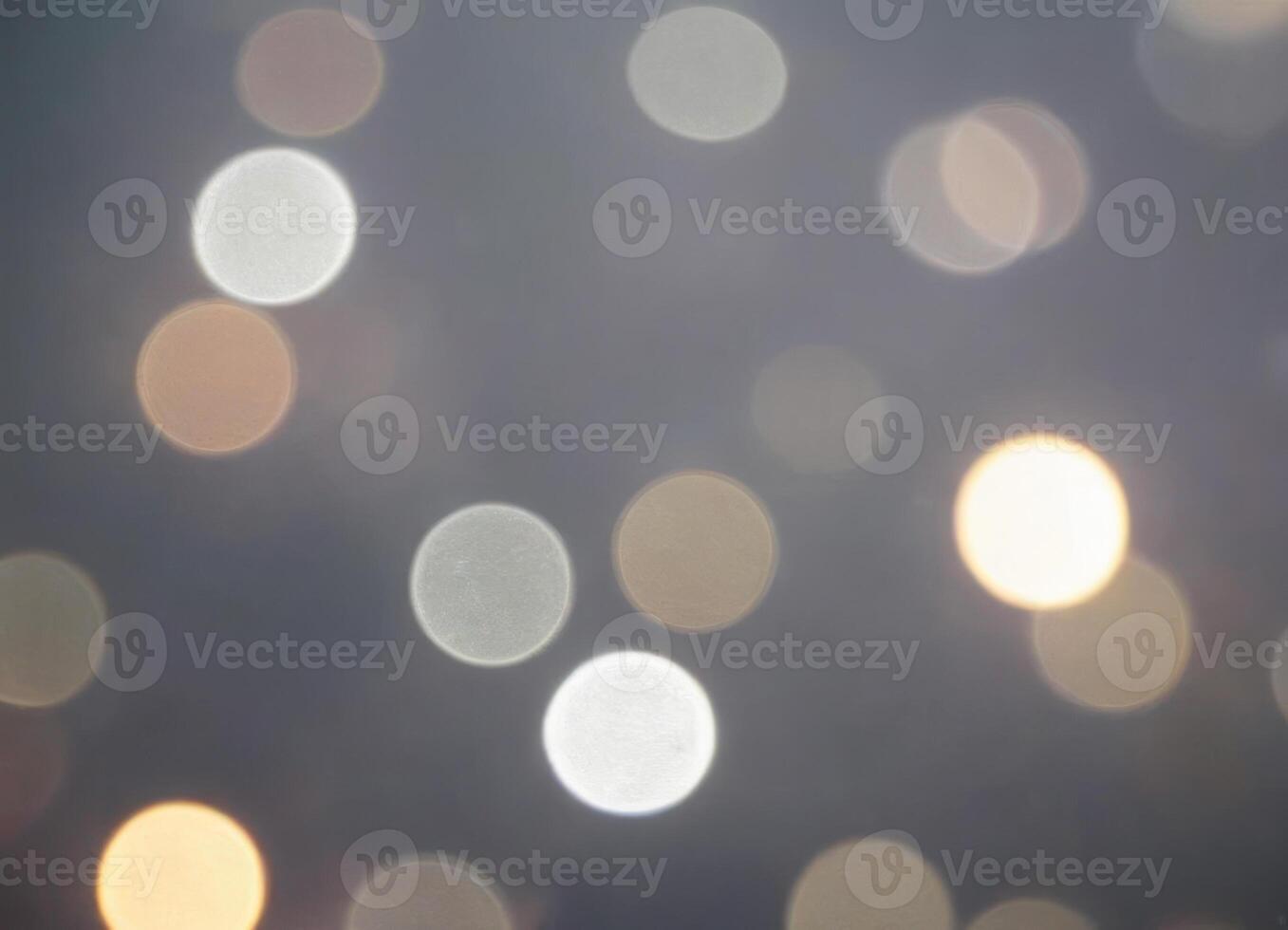 Luxury Blurred abstract background with gold and silver bokeh. photo