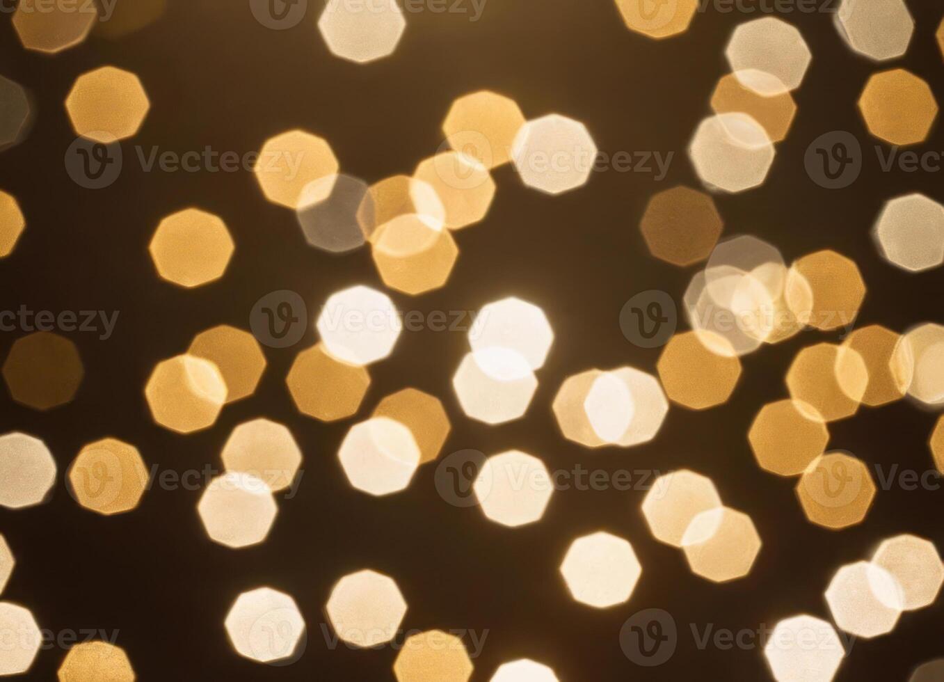 Luxury Blurred abstract background with golden bokeh. photo