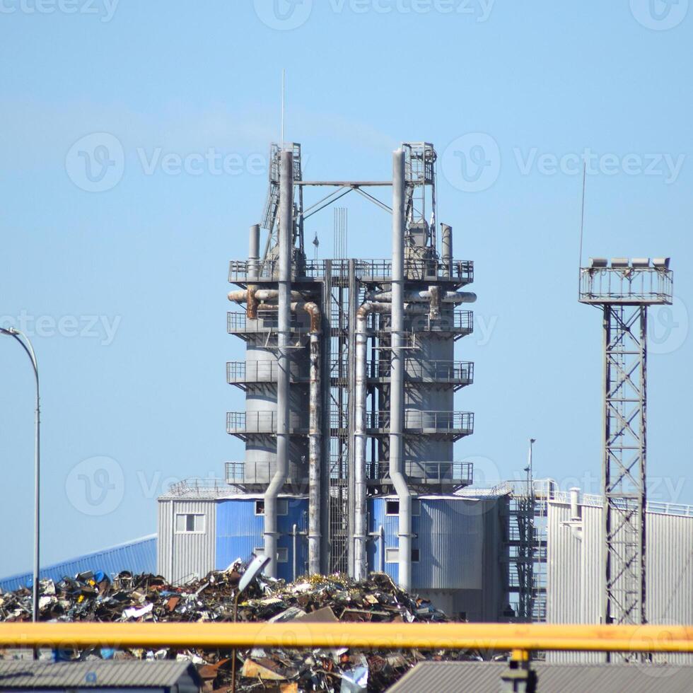 Big plant for processing scrap metal photo