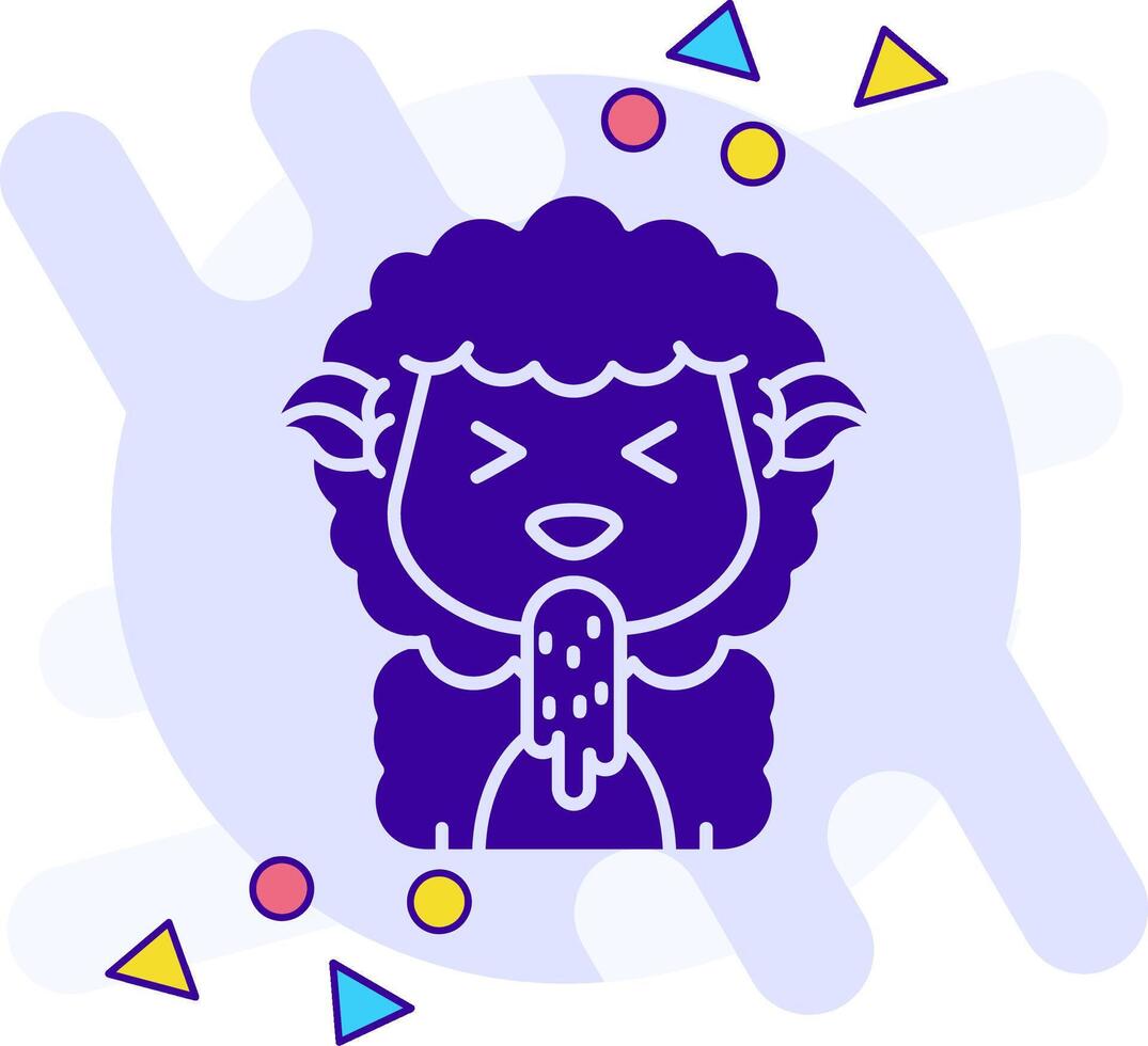 Vomit freestyle solid Icon vector