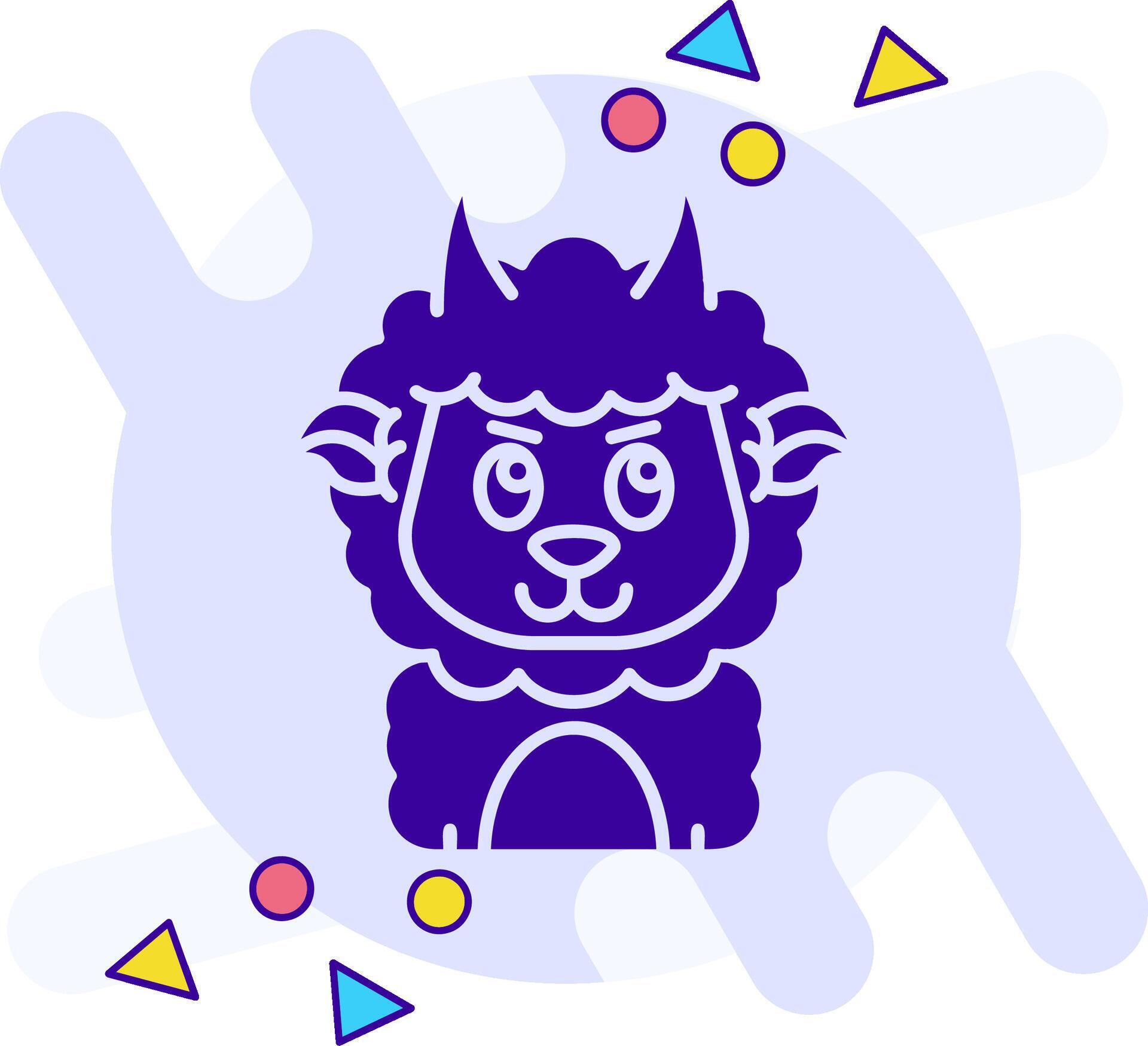 Demon freestyle solid Icon 38521494 Vector Art at Vecteezy