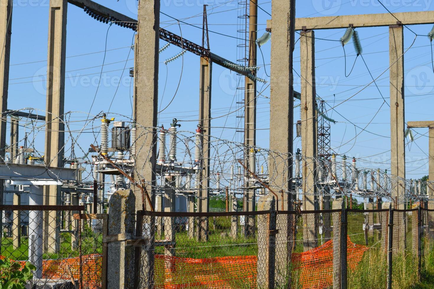 Power substation. mall distributive power substation photo