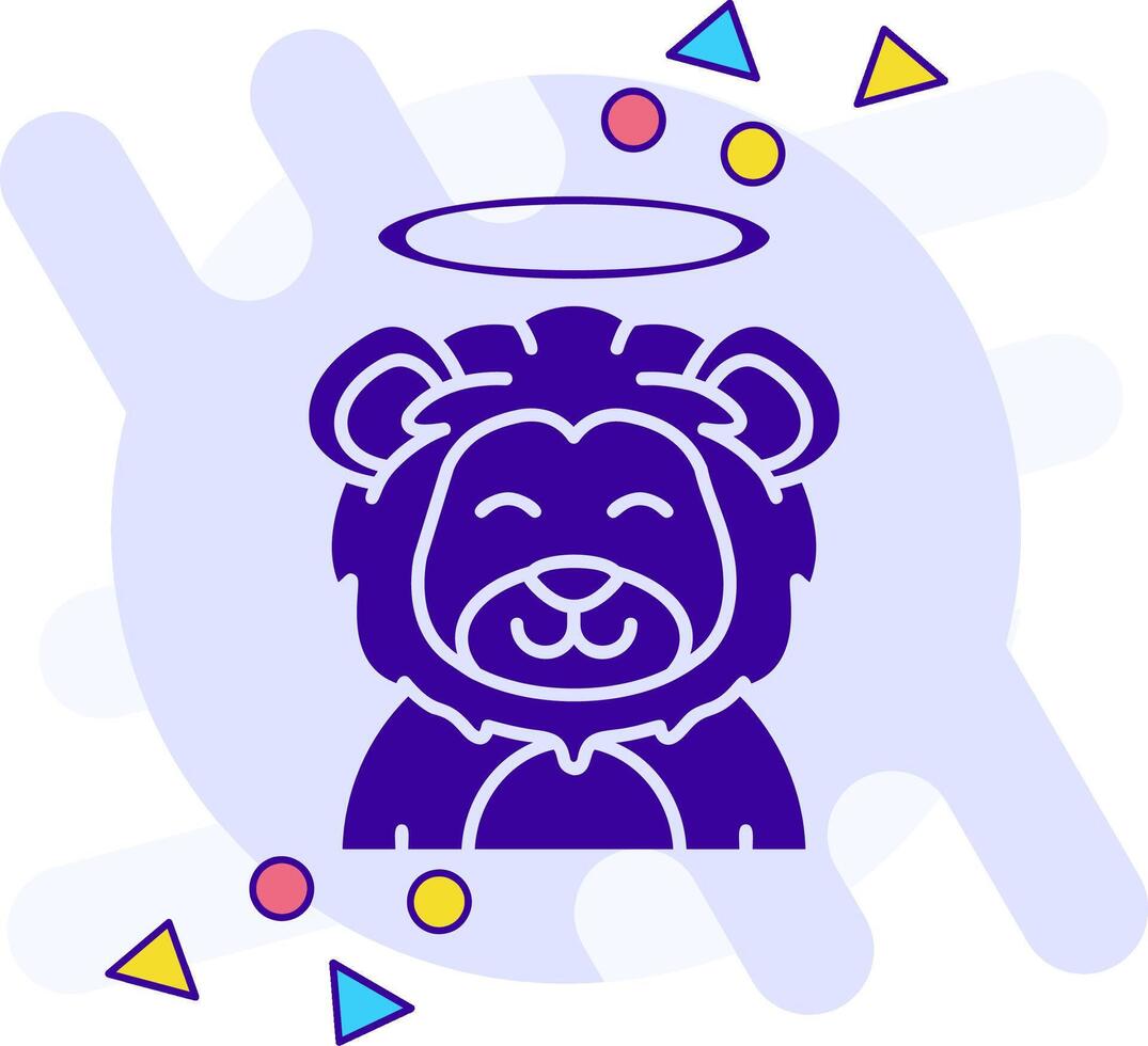 Angel freestyle solid Icon vector