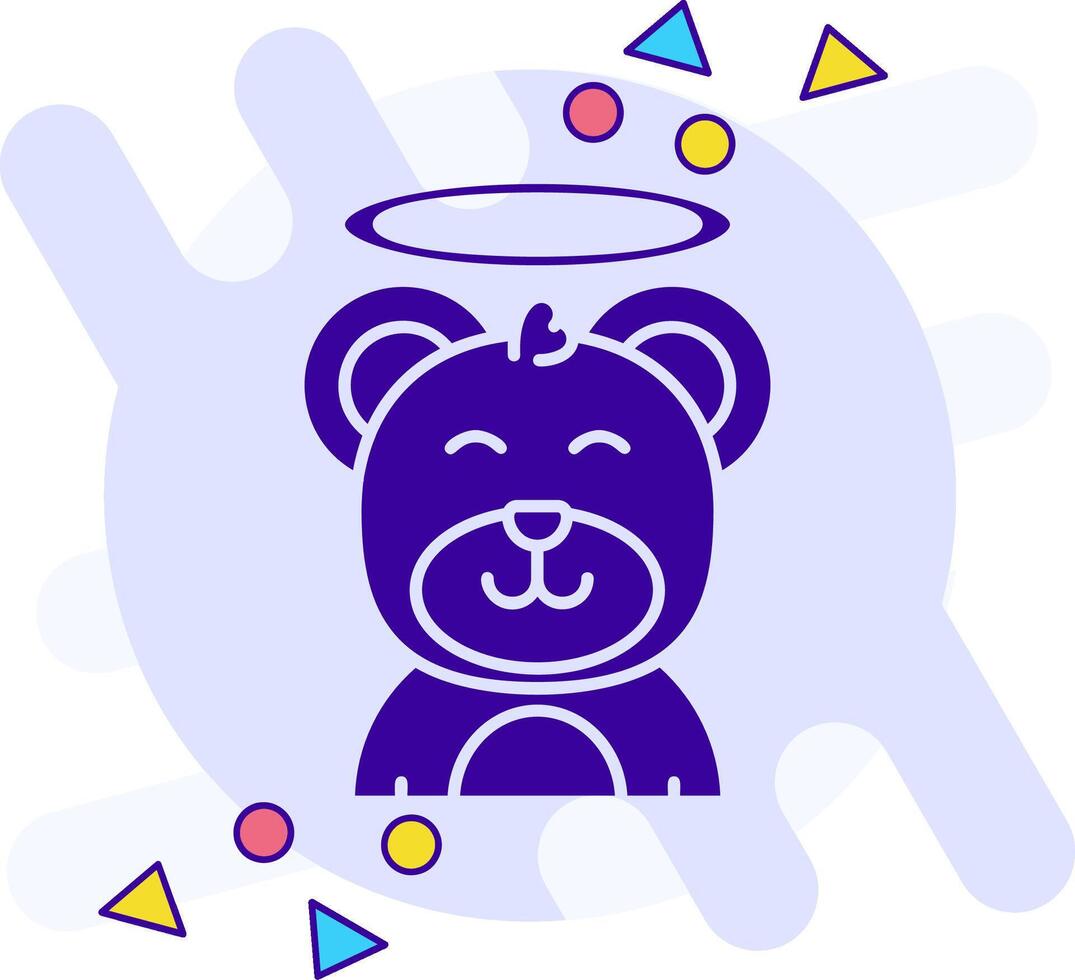 Angel freestyle solid Icon vector