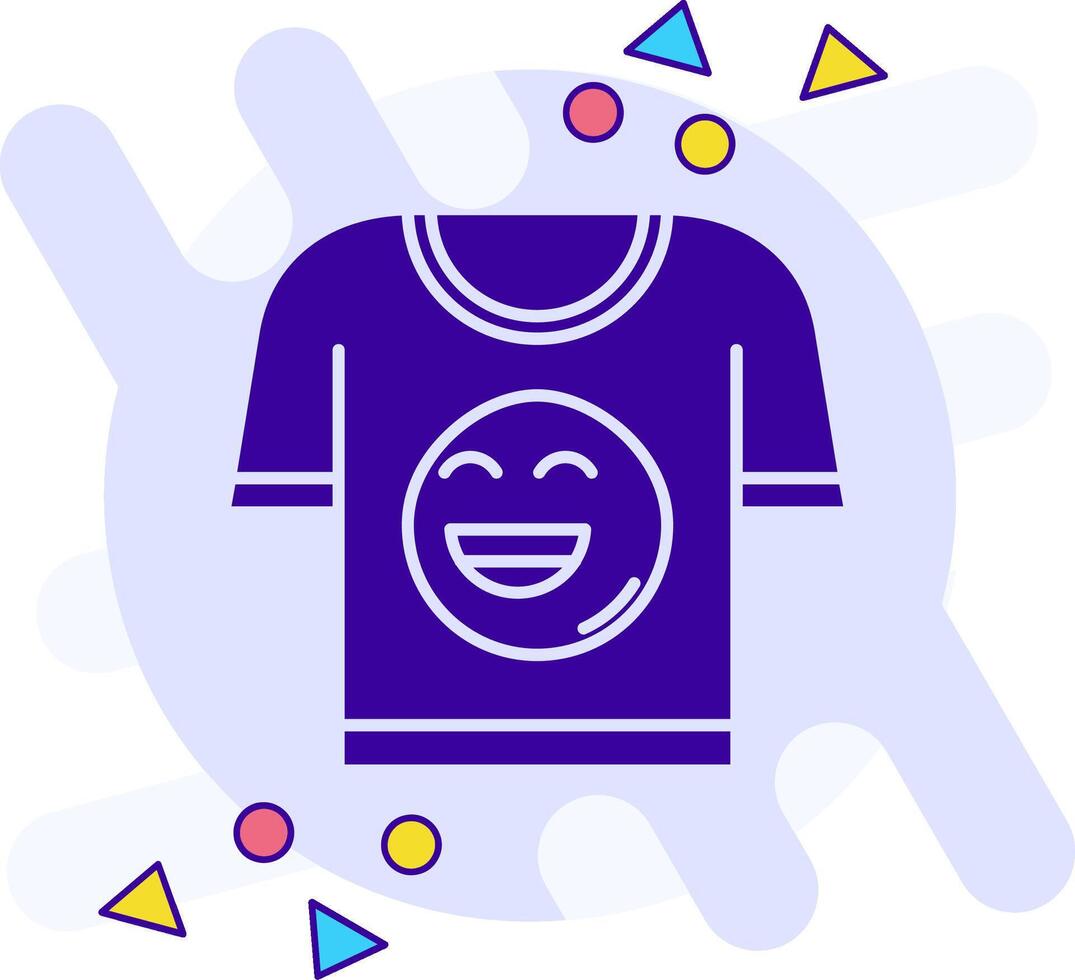 t camisa estilo libre sólido icono vector