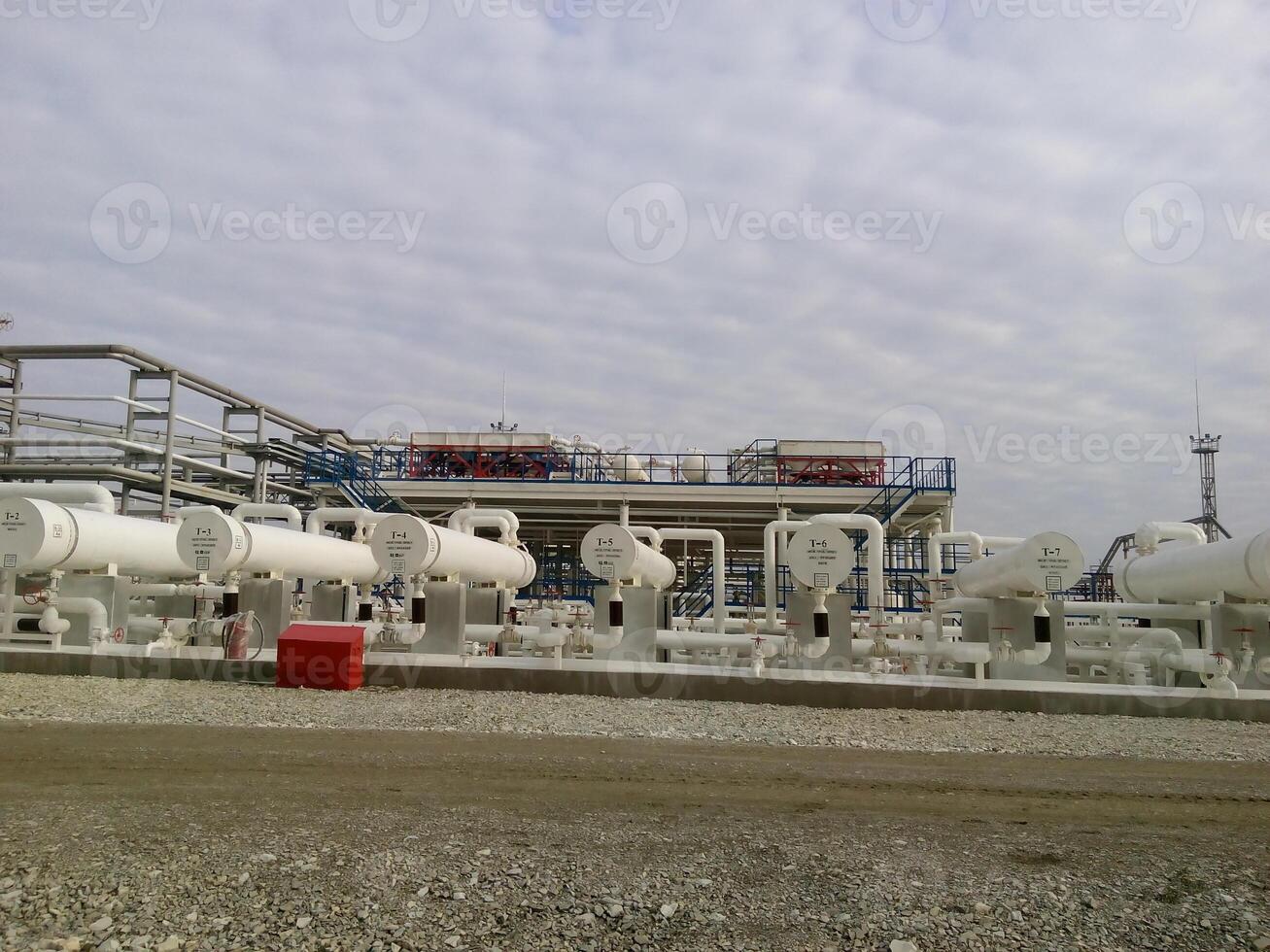 Heat exchangers in a refinery photo