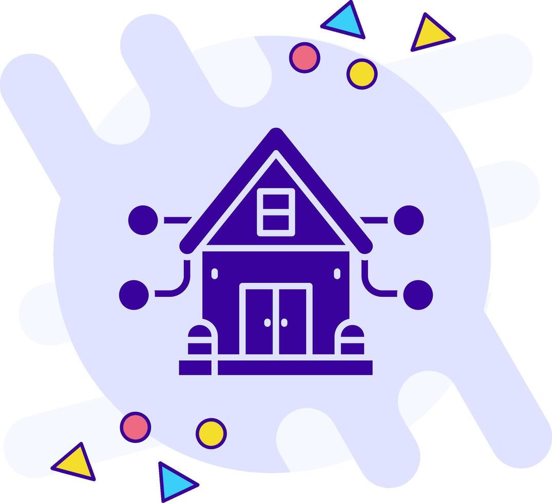 House freestyle solid Icon vector