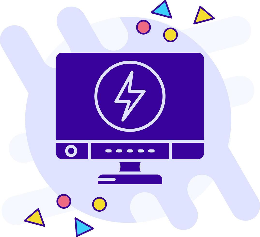 Energy freestyle solid Icon vector