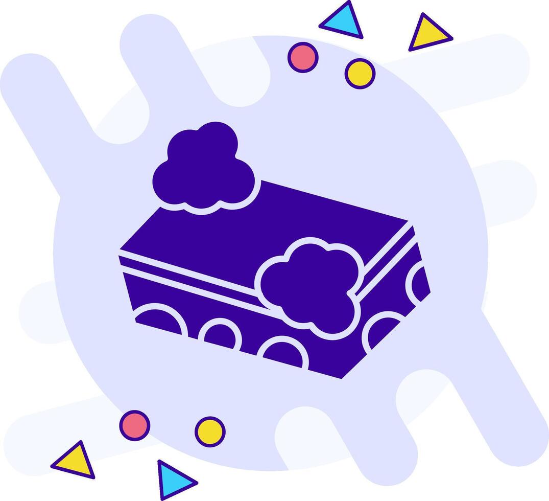 Sponge freestyle solid Icon vector