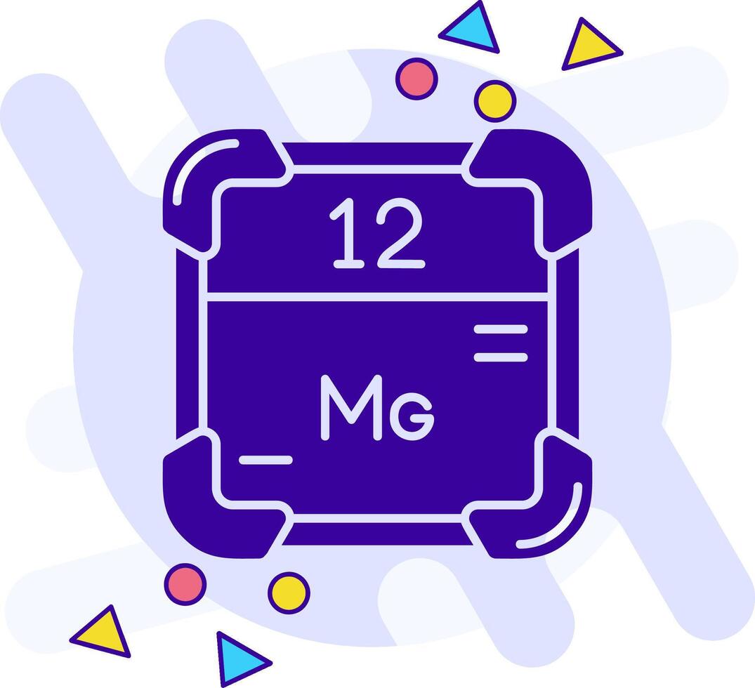 Magnesium freestyle solid Icon vector