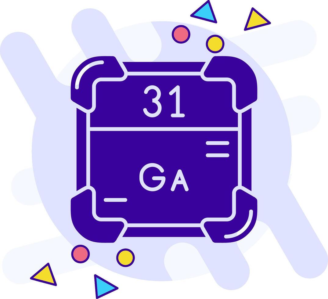 Gallium freestyle solid Icon vector