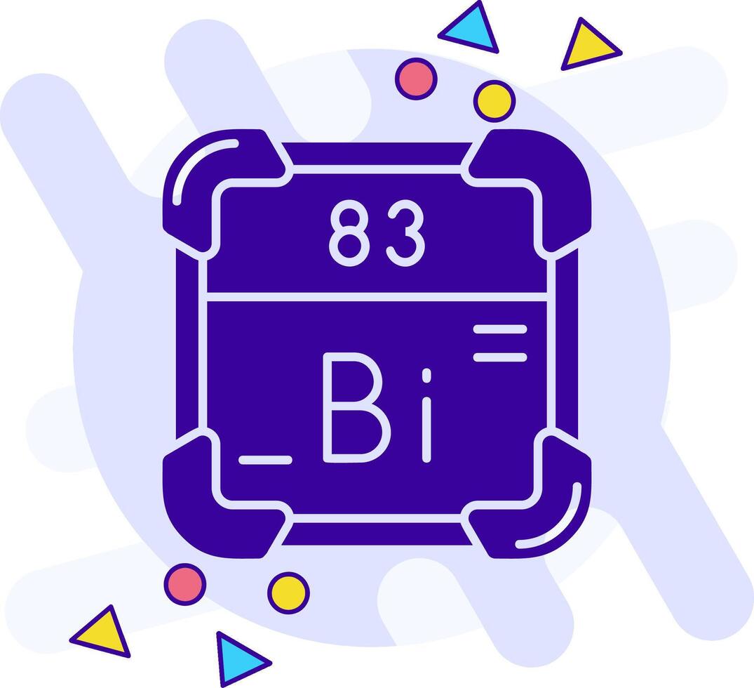 Bismuth freestyle solid Icon vector