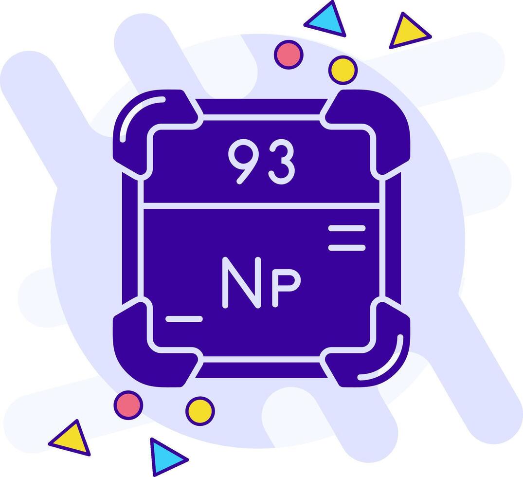 Neptunium freestyle solid Icon vector