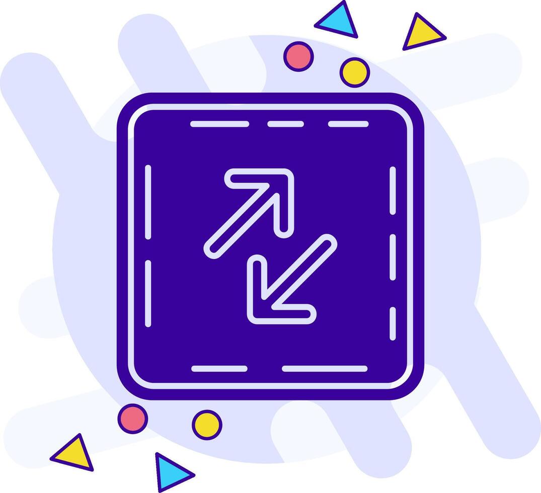Swap freestyle solid Icon vector