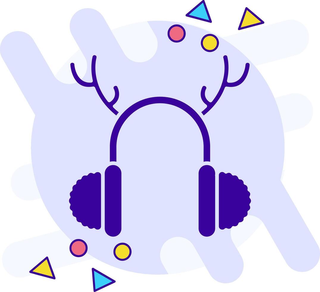 Earmuffs freestyle solid Icon vector