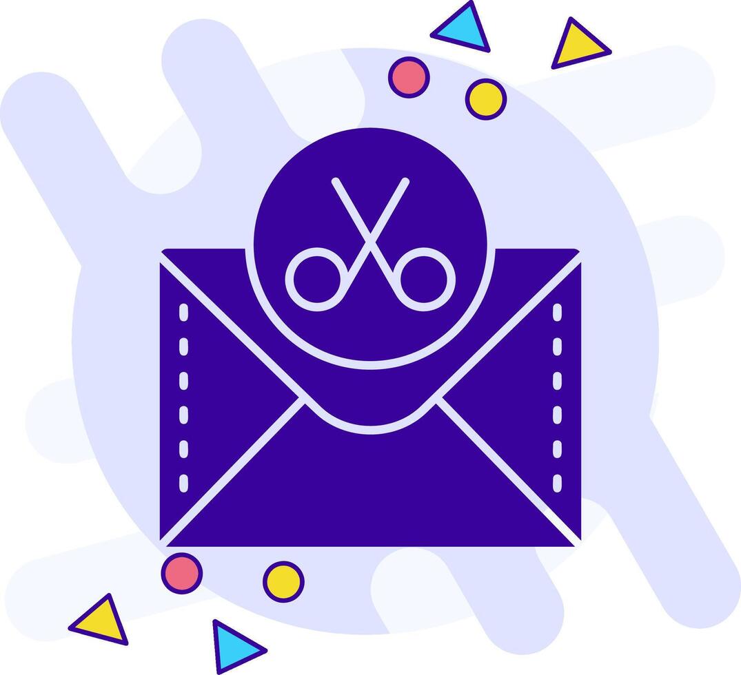 Scissor freestyle solid Icon vector
