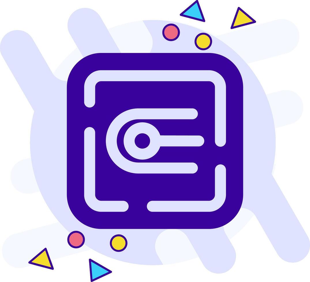 Endpoint freestyle solid Icon vector