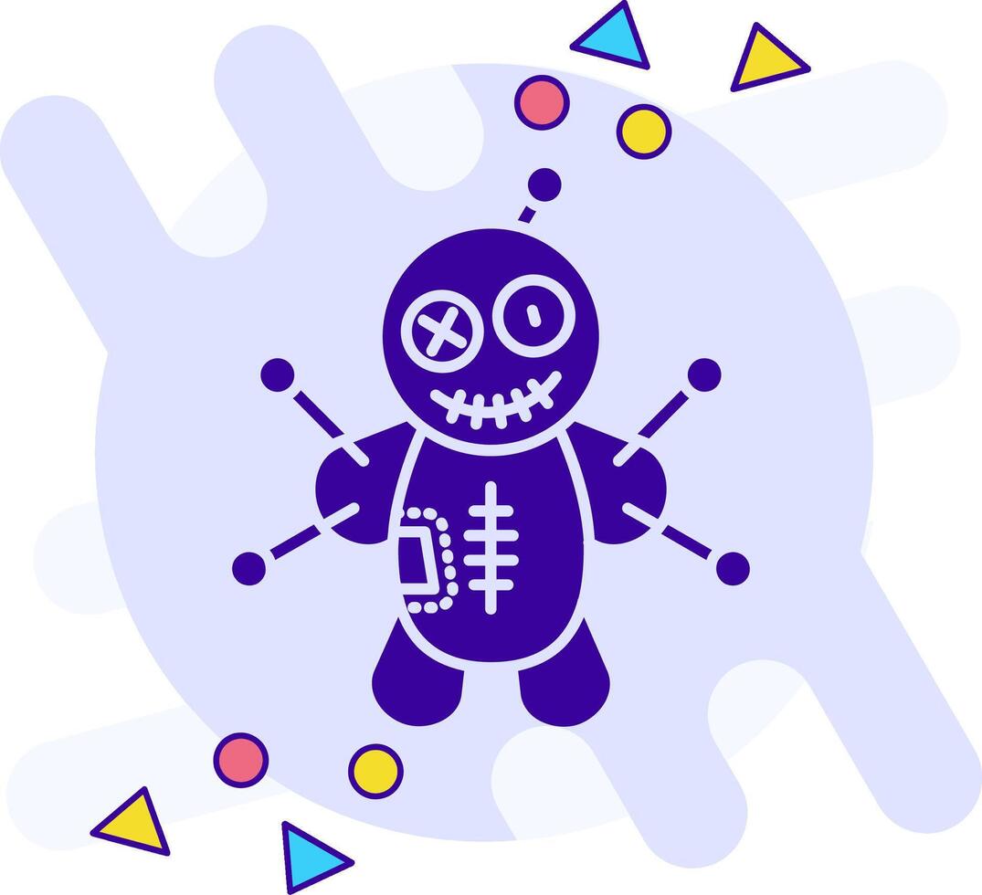 Voodoo freestyle solid Icon vector