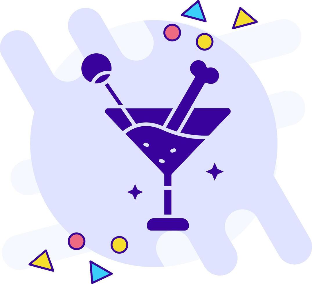 Drink freestyle solid Icon vector