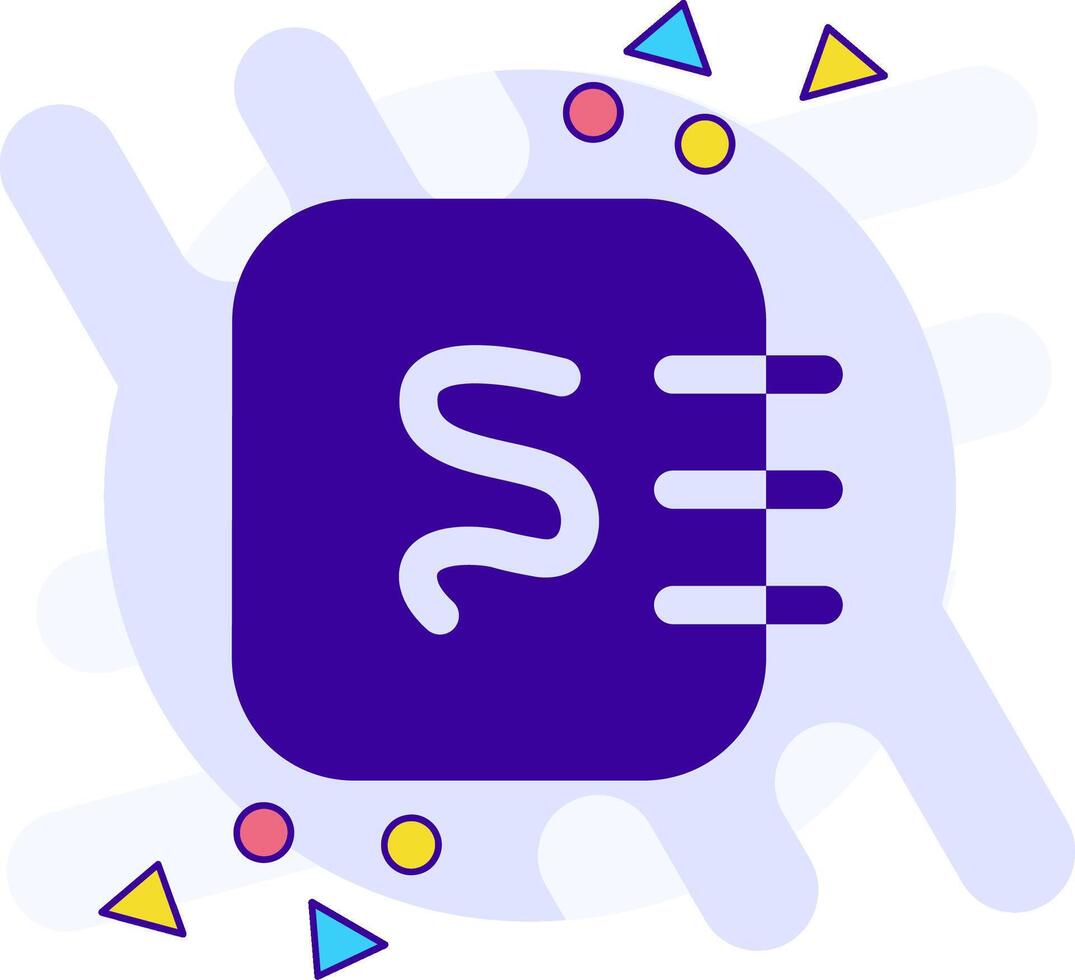 Notepad sketchpad freestyle solid Icon vector