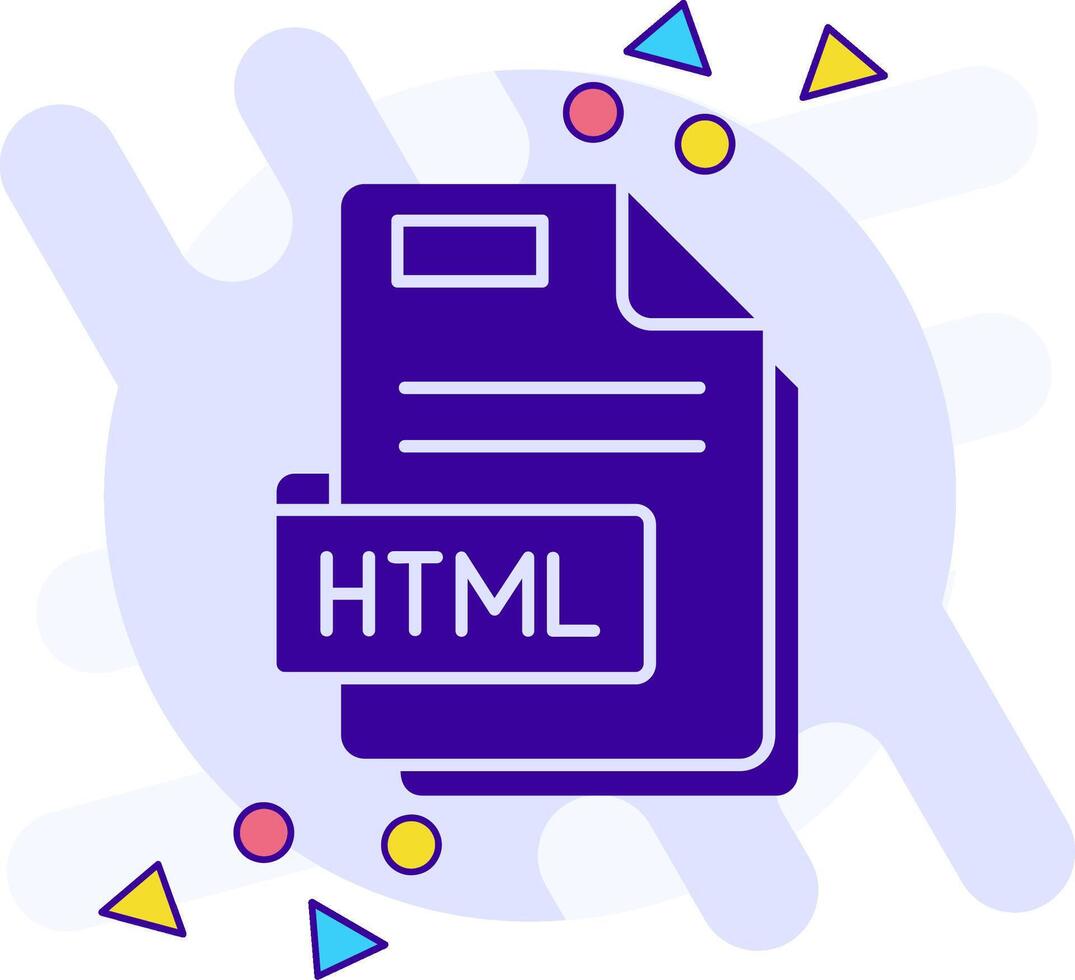 Html freestyle solid Icon vector