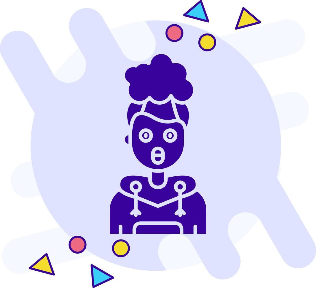 Exploding freestyle solid Icon vector