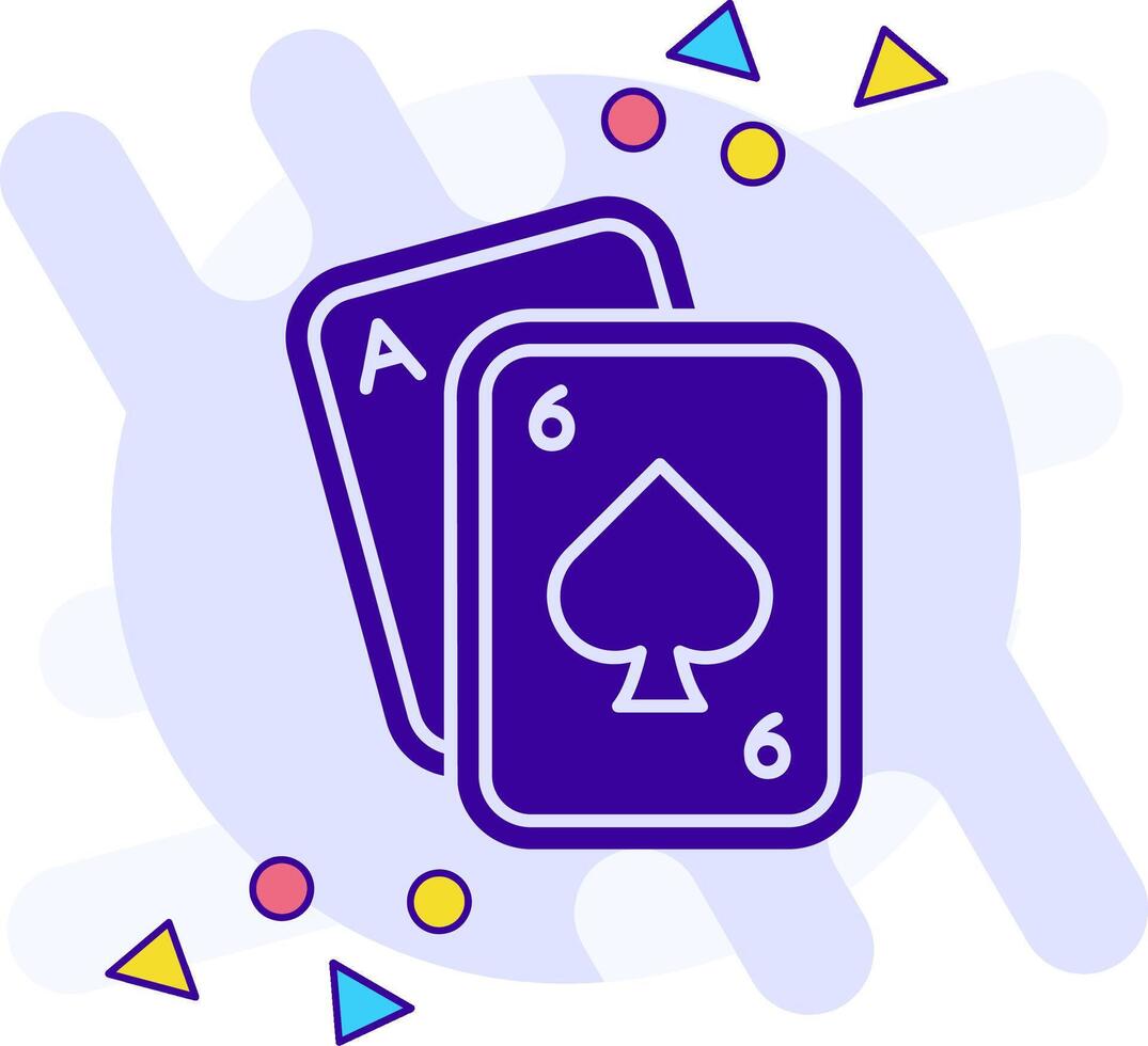 Poker freestyle solid Icon vector