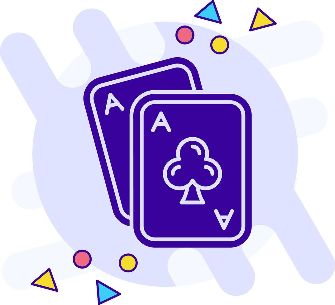 Aces freestyle solid Icon vector