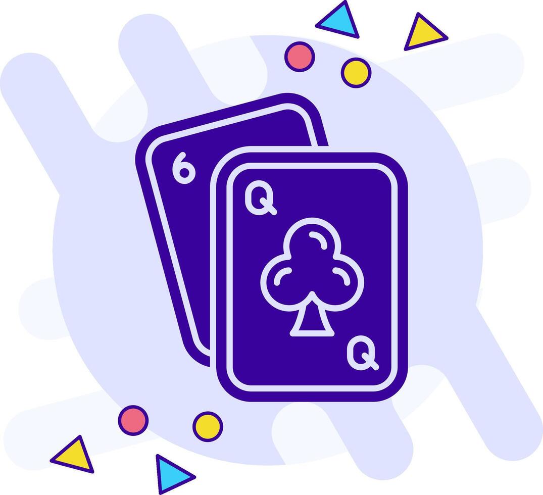 Poker freestyle solid Icon vector