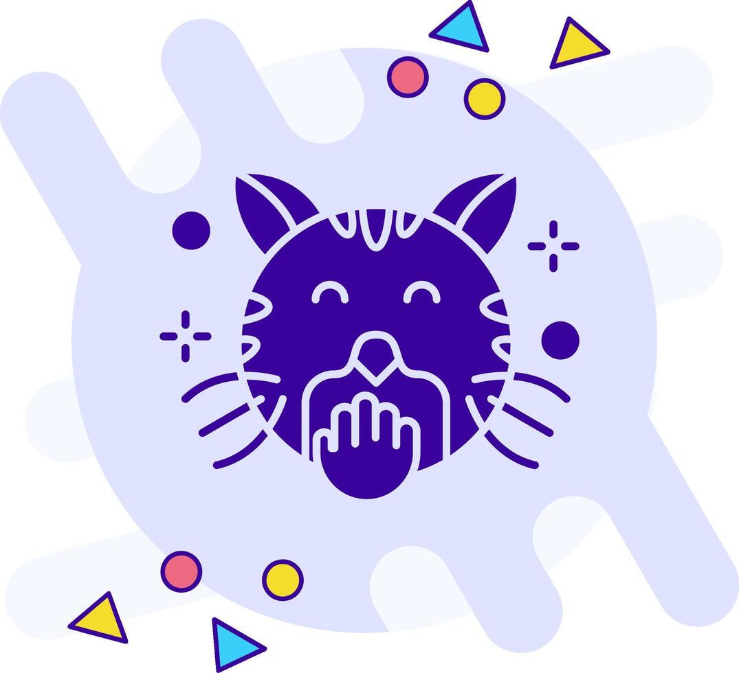 Blush freestyle solid Icon vector