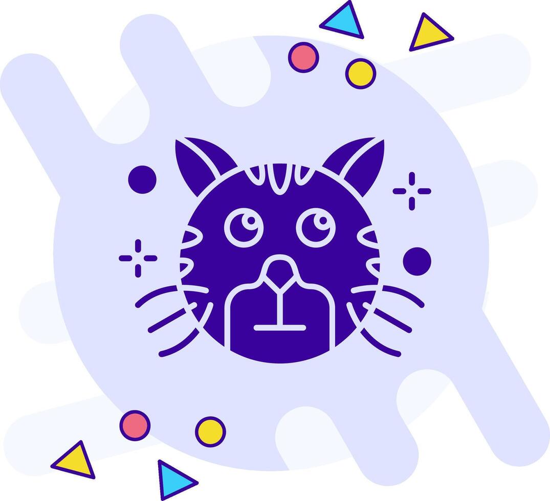 Rolling eyes freestyle solid Icon vector