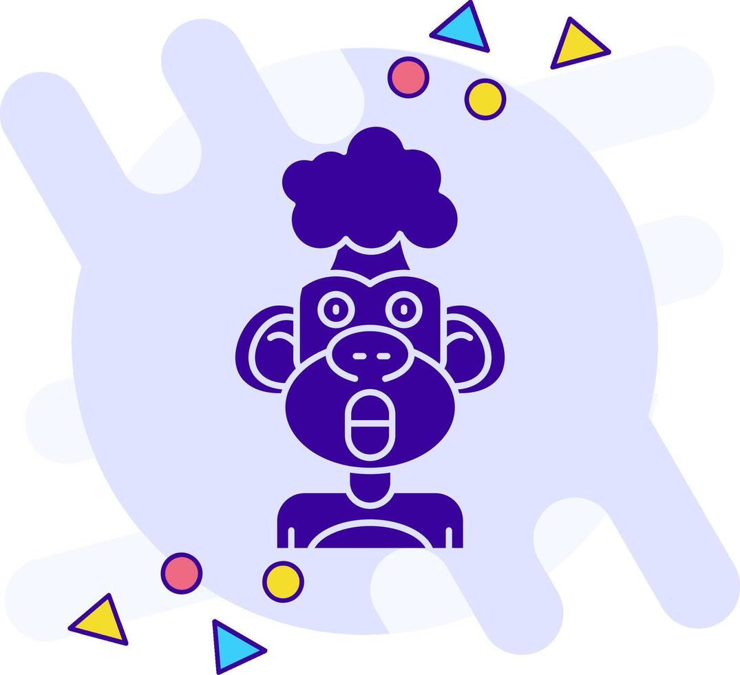 Exploding freestyle solid Icon vector