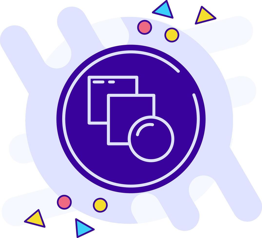 Blend freestyle solid Icon vector