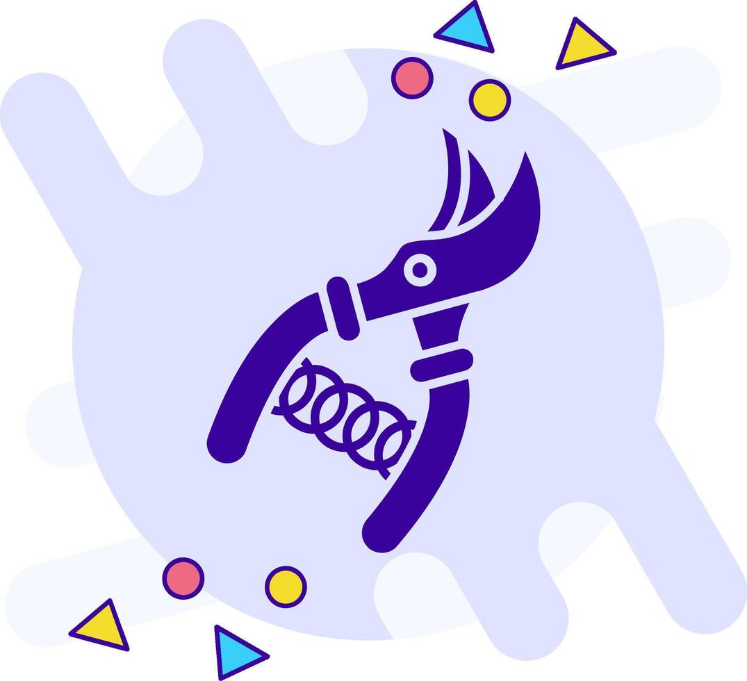 Pruners freestyle solid Icon vector