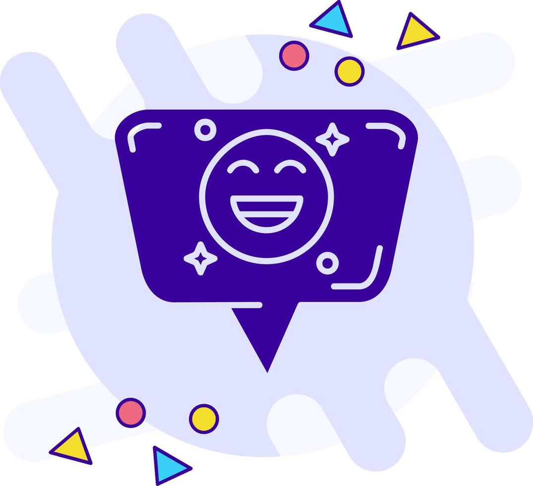 Emoji freestyle solid Icon vector