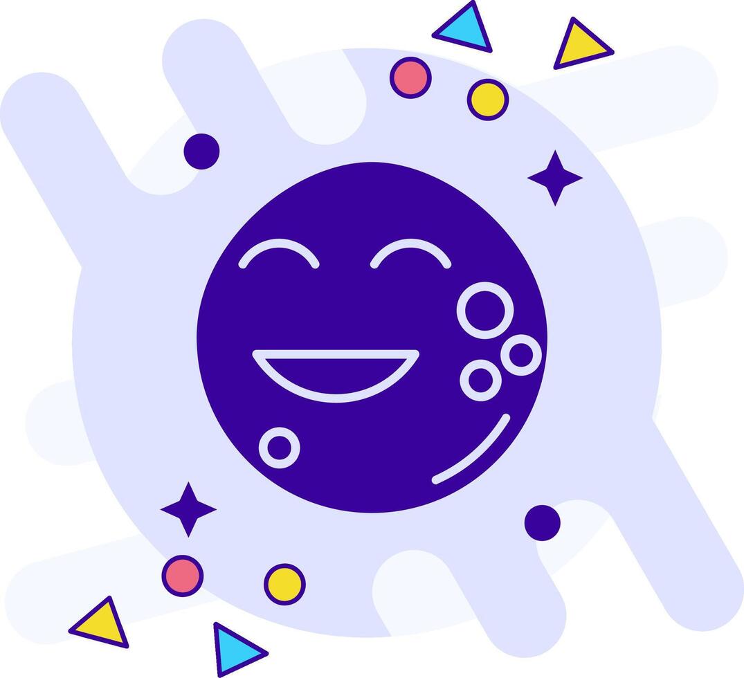 Moon freestyle solid Icon vector