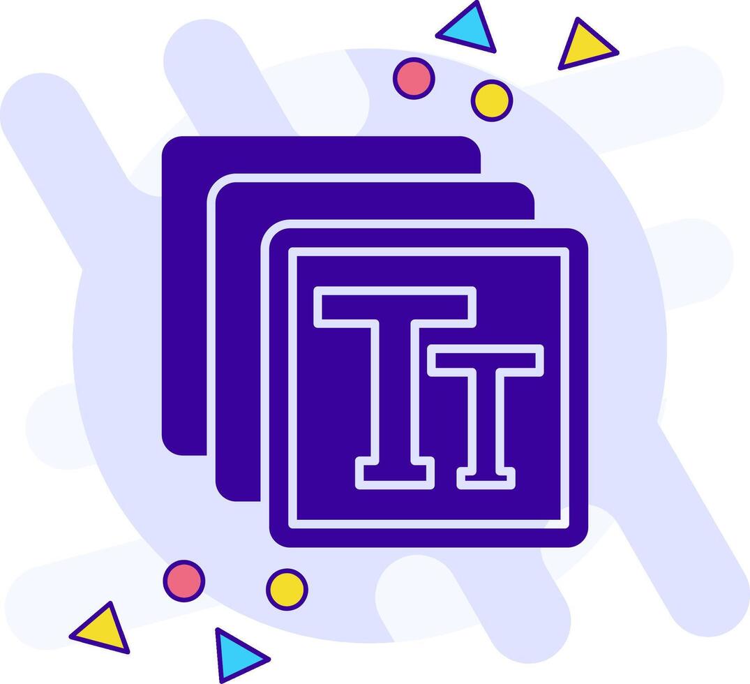 Text freestyle solid Icon vector