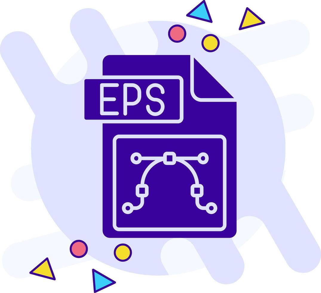 eps archivo formato estilo libre sólido icono vector