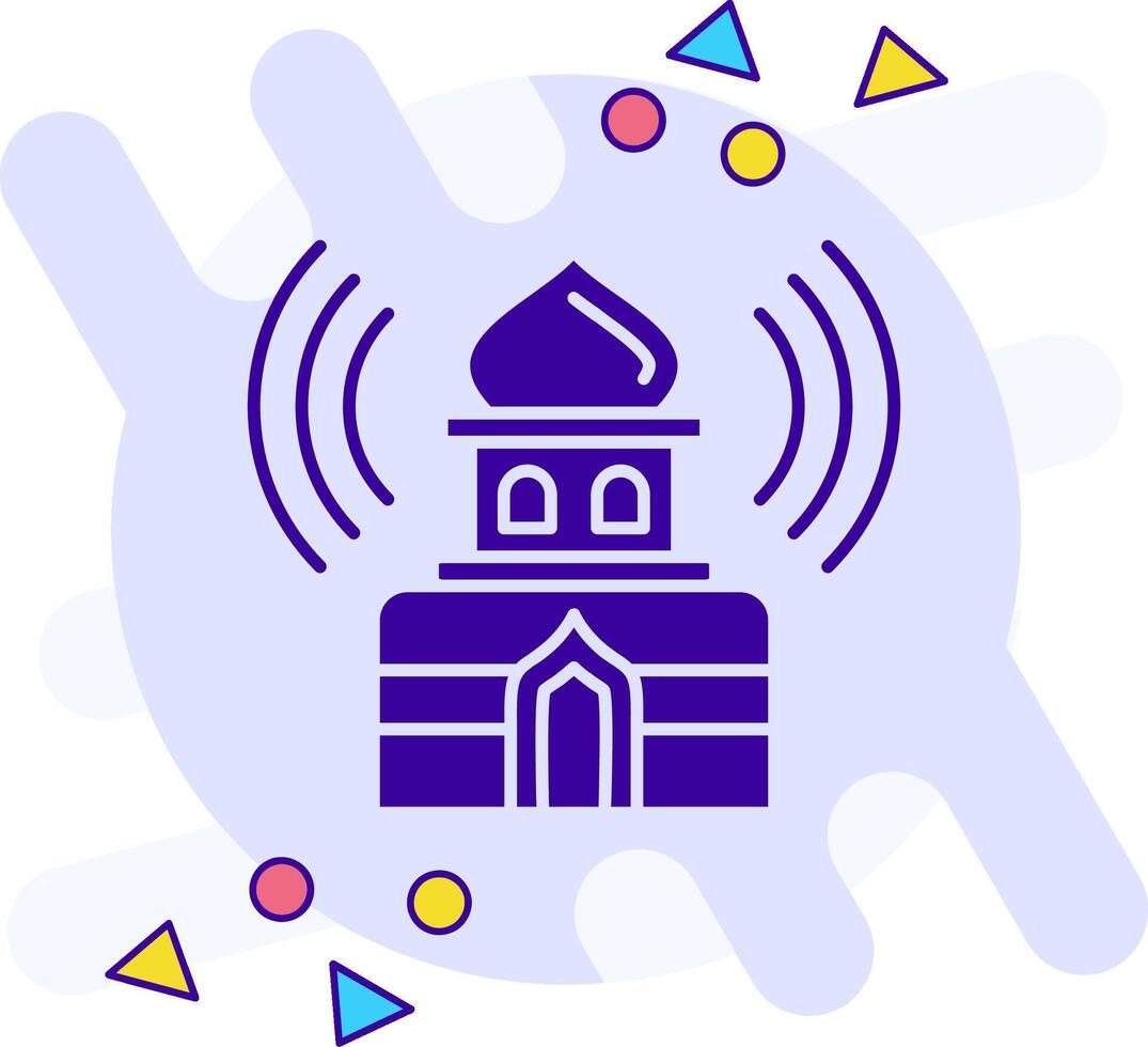 Adhan freestyle solid Icon vector