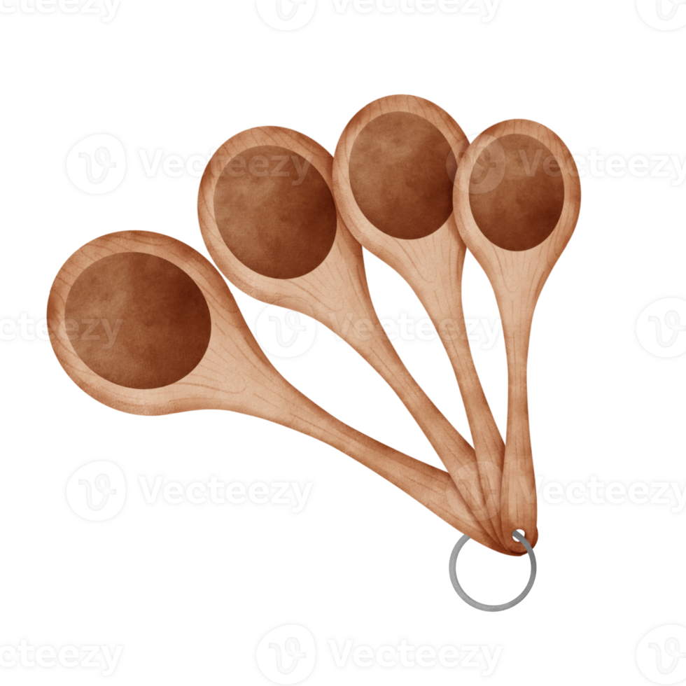 wooden measuring spoon png