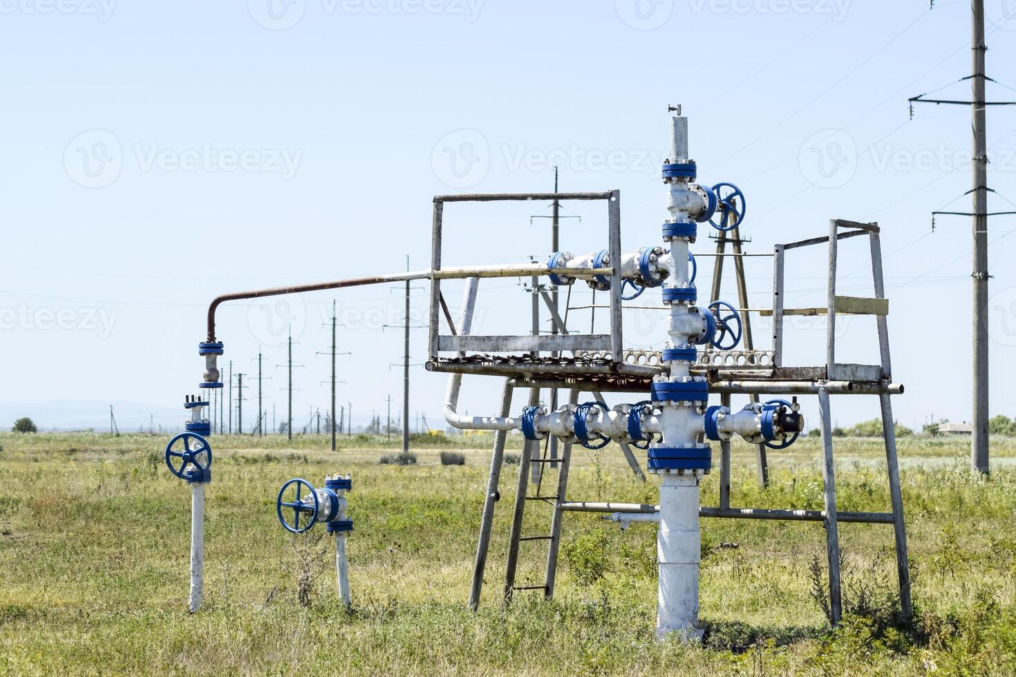 Well for water injection into the reservoir. Maintaining reservoir pressure. Oil production. Well for maintenance of reservoir pressure photo