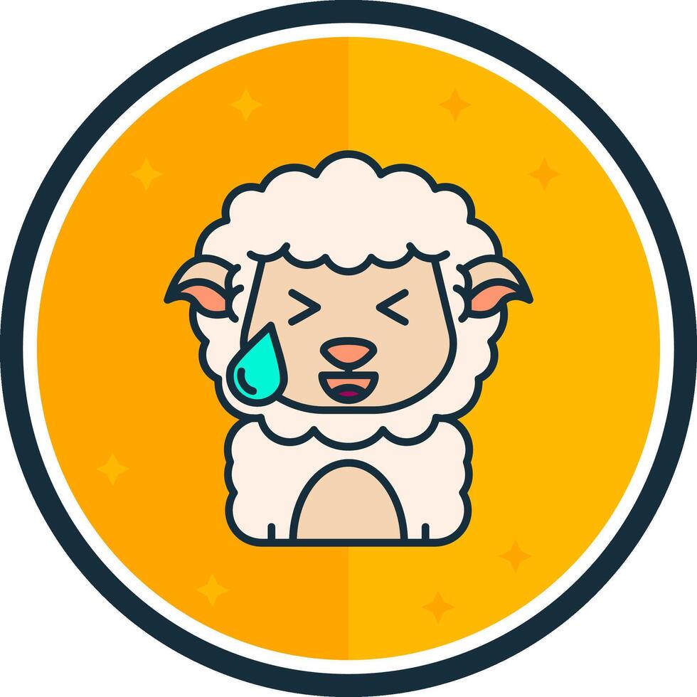 Sweat filled verse Icon vector