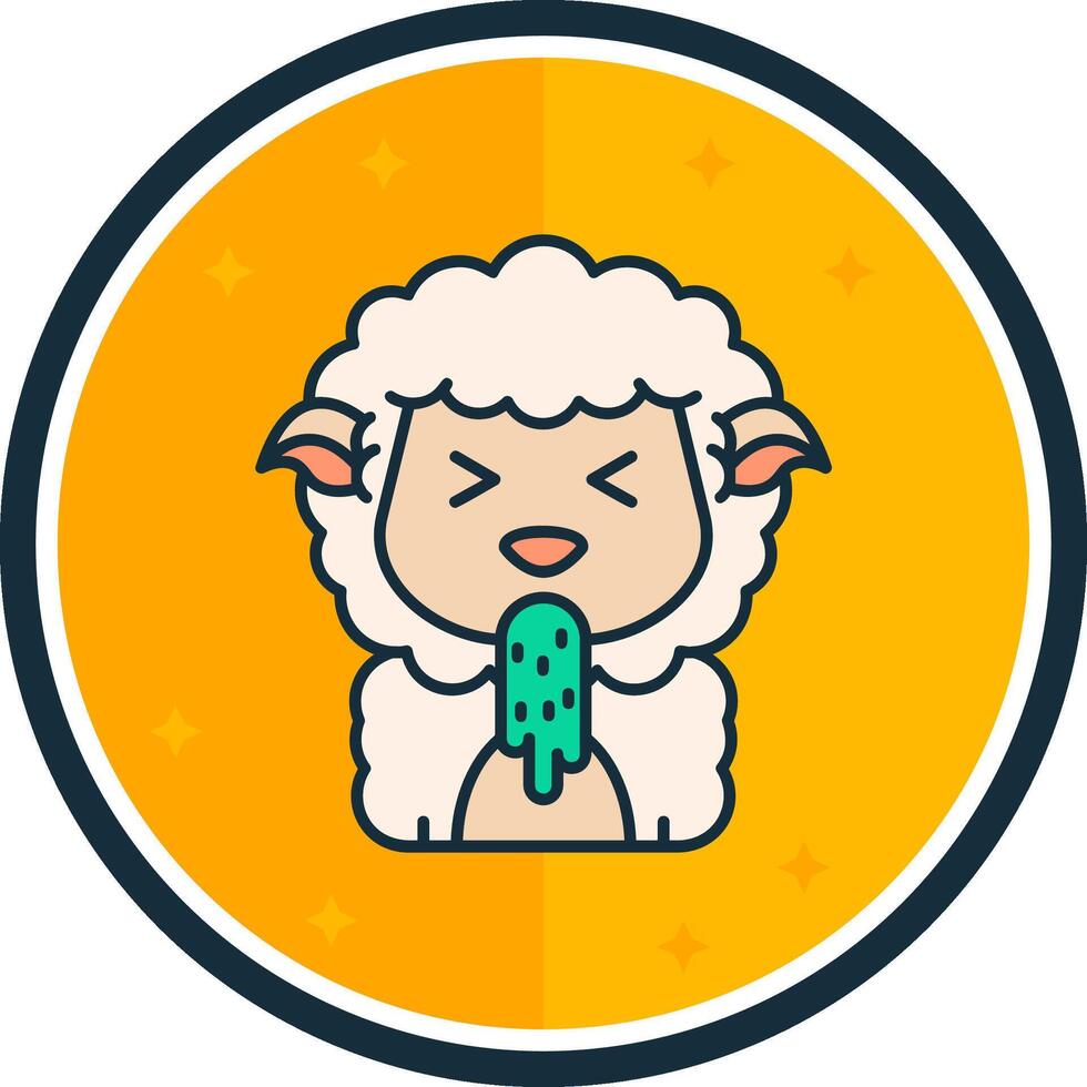 Vomit filled verse Icon vector