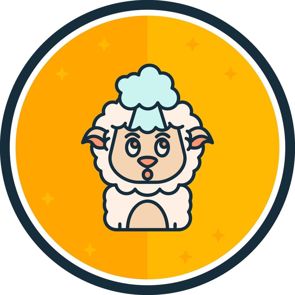 Exploding filled verse Icon vector
