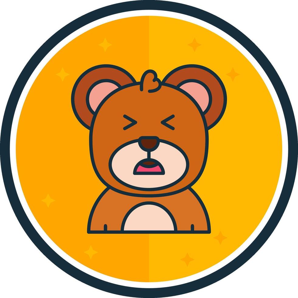 Anguish filled verse Icon vector