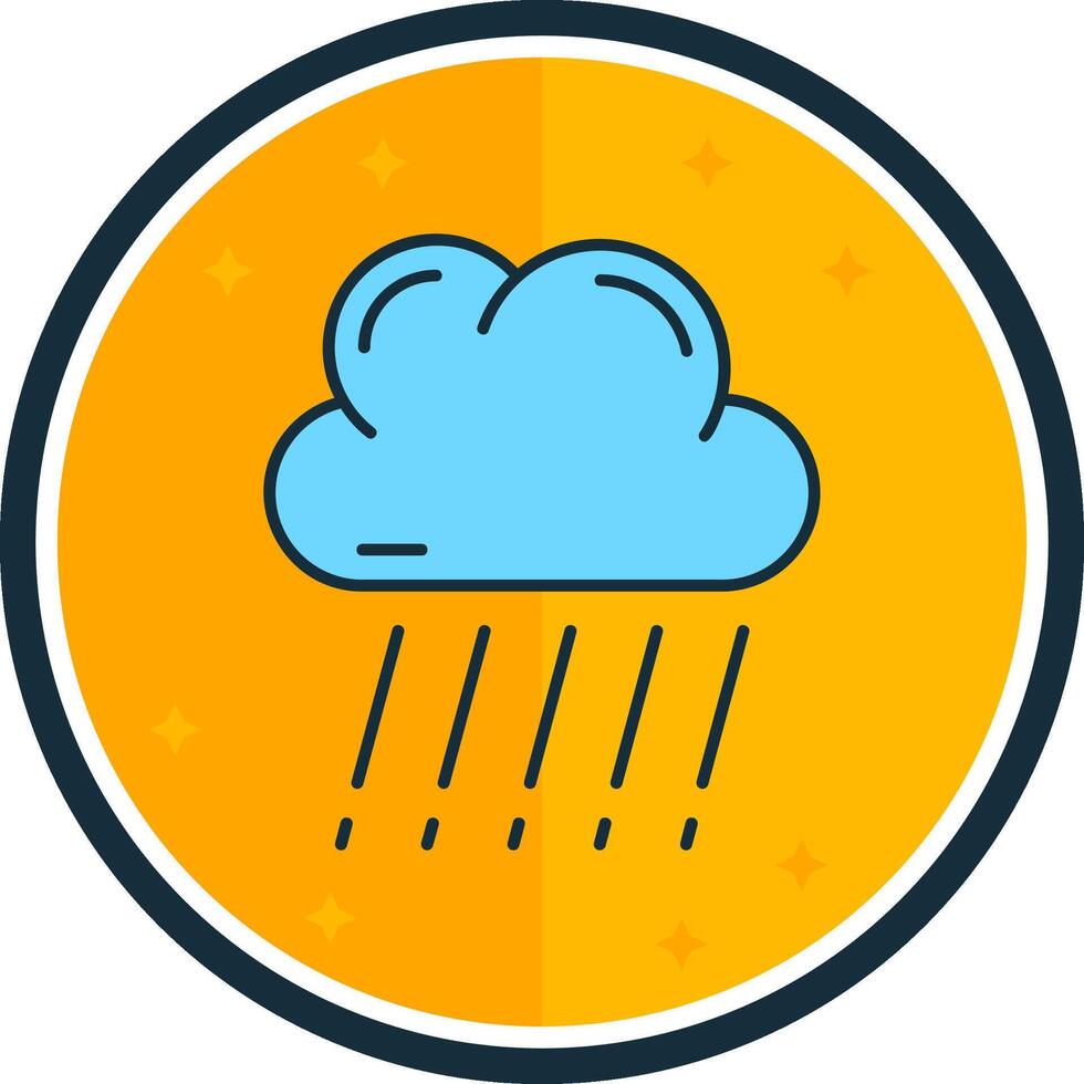 Rain filled verse Icon vector