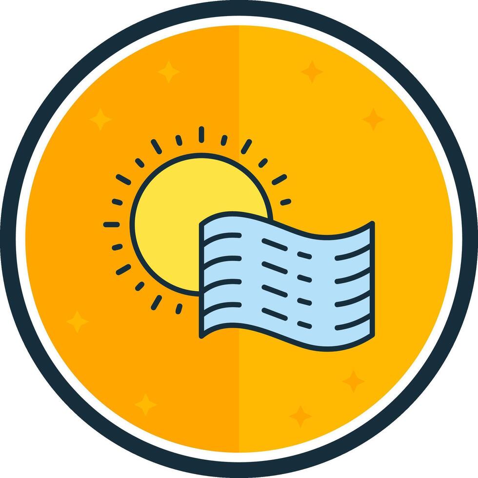 Fog filled verse Icon vector