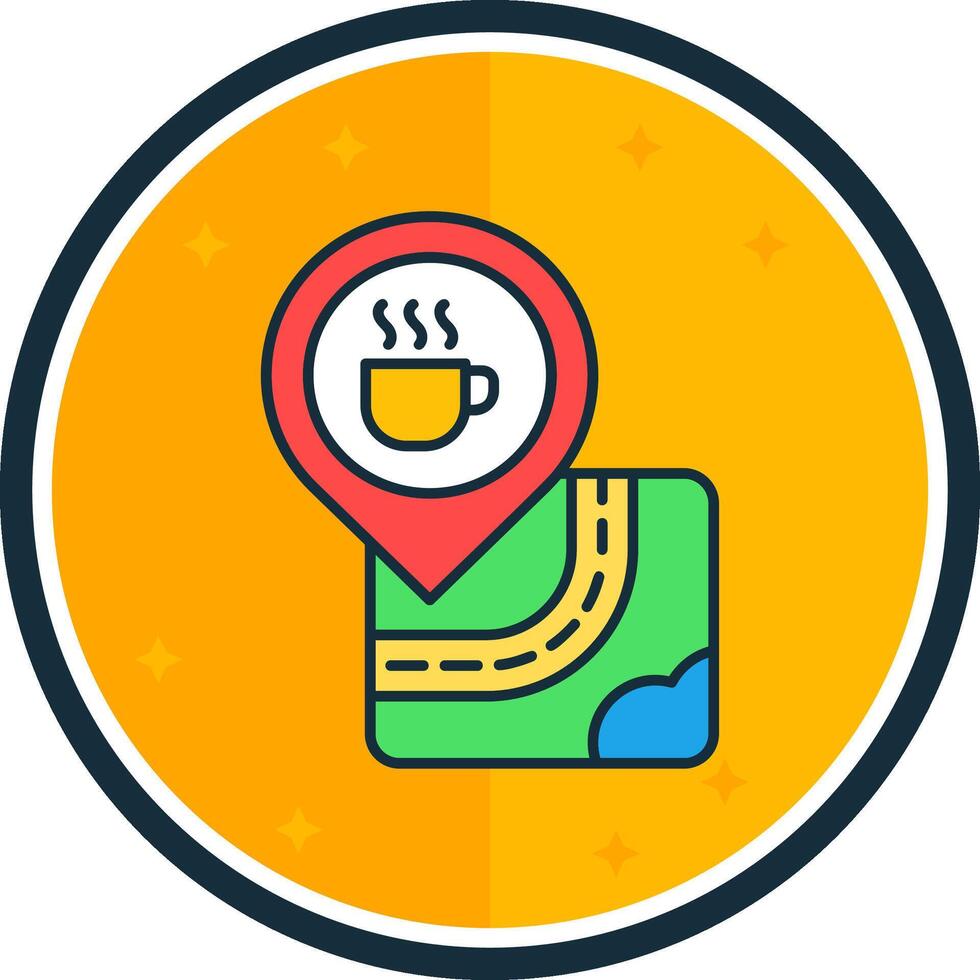 Coffee filled verse Icon vector