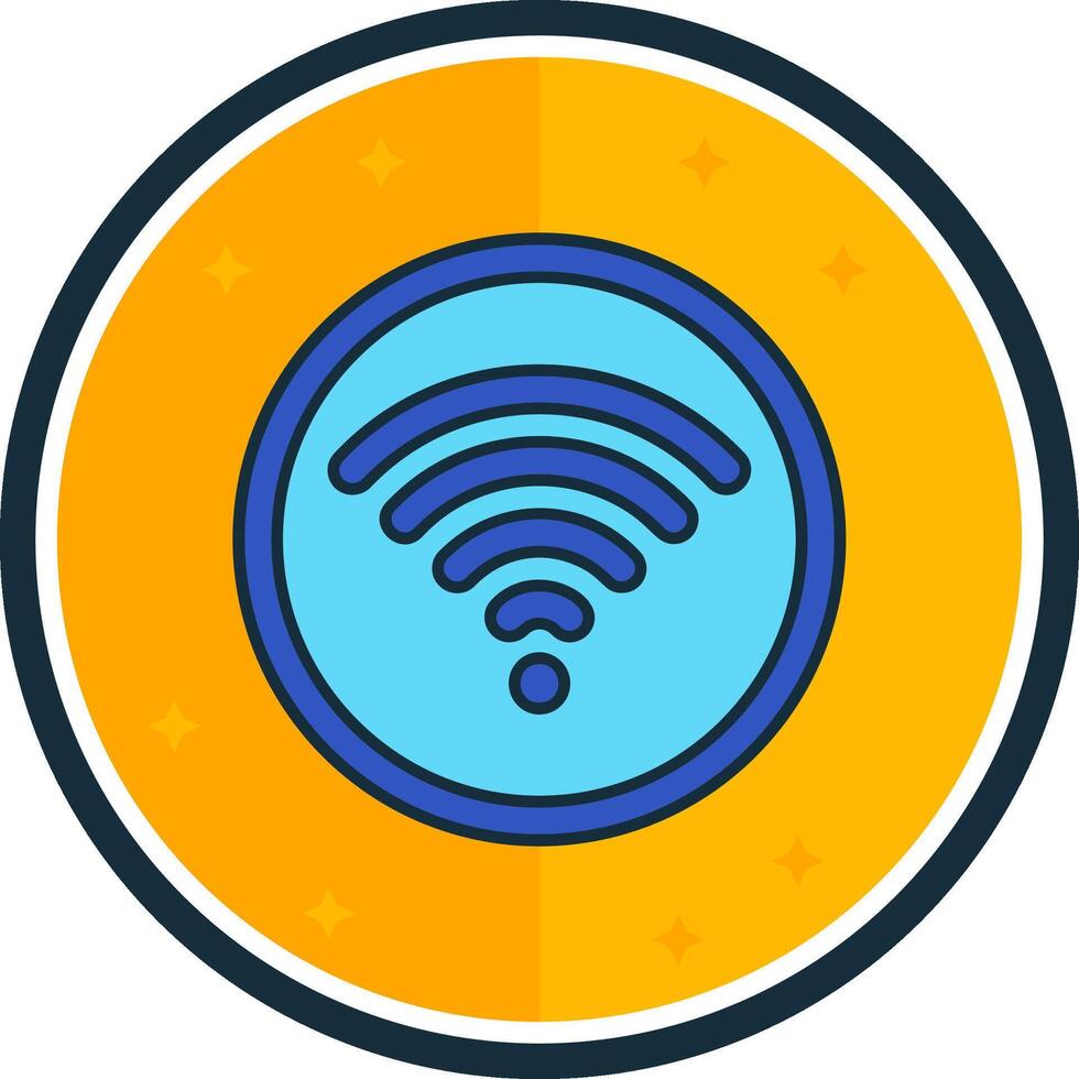 Wifi filled verse Icon vector